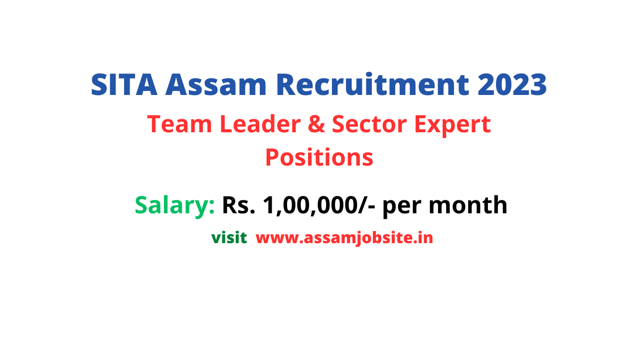 SITA Assam Recruitment 2023