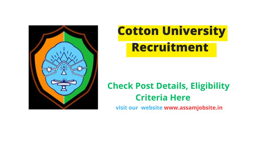 Cotton University Recruitment 2023