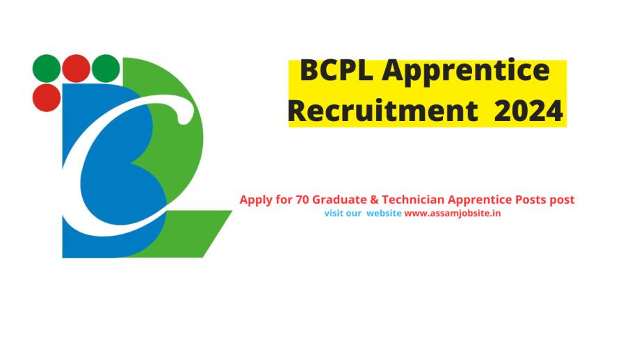 BCPL Apprentice Recruitment 2024