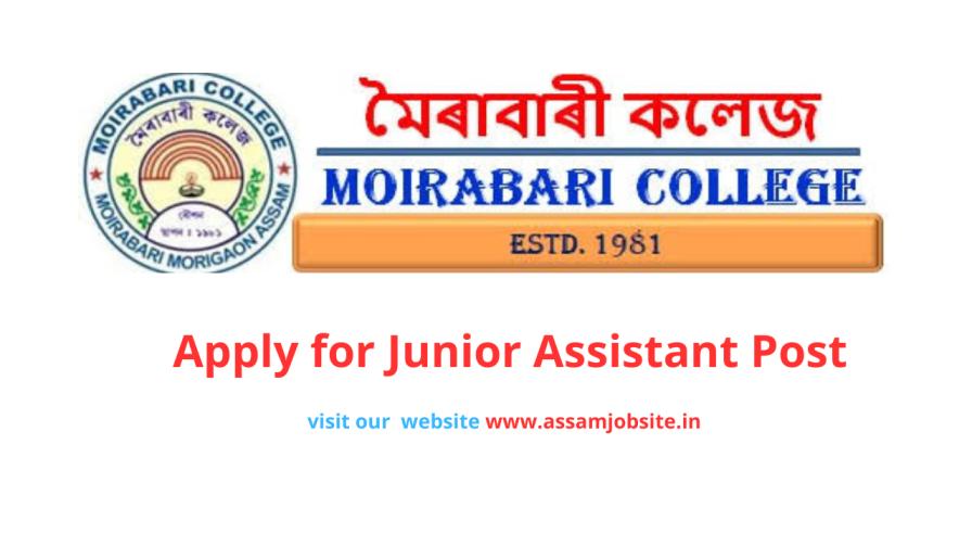Moirabari College Recruitment 2024
