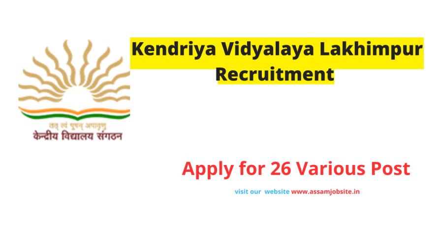 KV Lakhimpur Recruitment 2024